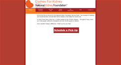 Desktop Screenshot of clothesforkidney.org